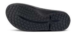 OOfos Men's OOahh Sport Slide Sandal - Black White -Oofos 1500BLKWHTOO shot7