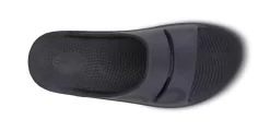 OOfos Men's OOahh Sport Slide Sandal - Black Matte -Oofos 1500MATBLK shot6