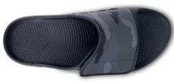 OOfos Women's OOahh Sport Flex Sandal - Black Camo -Oofos 1550BLKCAMO shot6