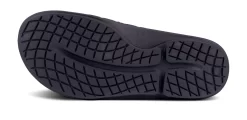 OOfos Women's OOahh Sport Flex Sandal - Matte Black -Oofos 1550BLKMATTE shot7