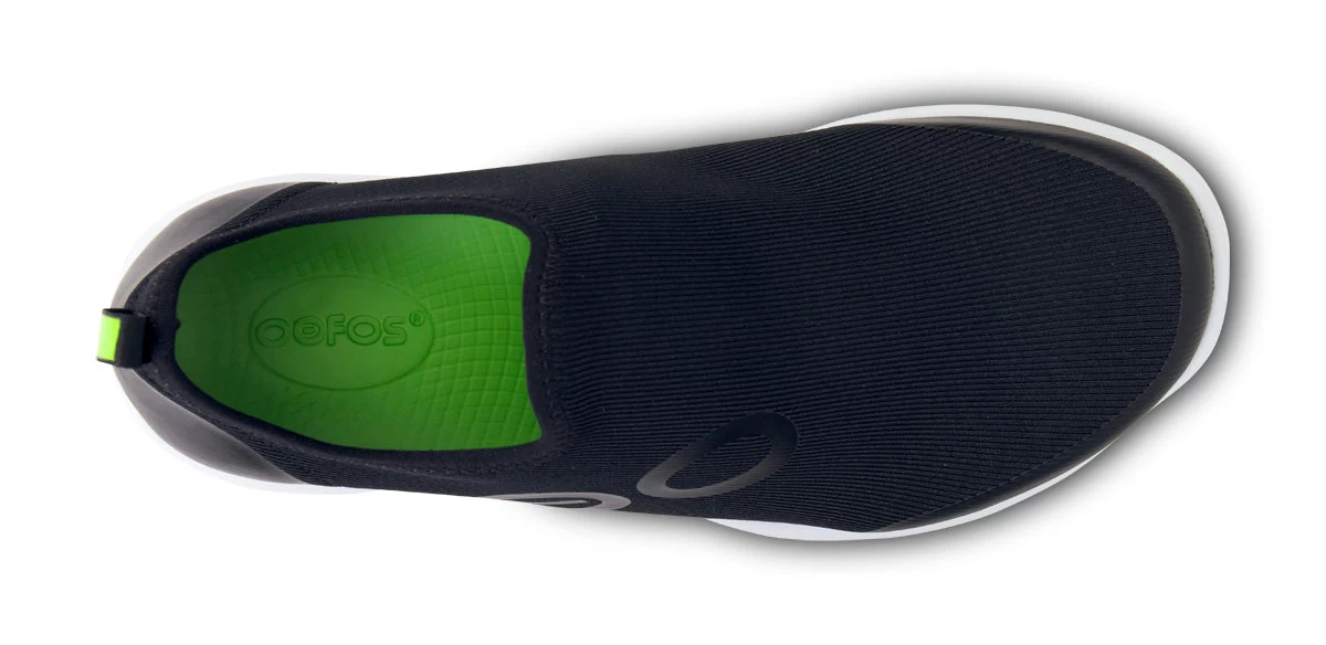 OOfos Women's OOmg Sport Low Shoe - White Black 9 OOfos Women's OOmg Sport Low Shoe - White Black - Image 9