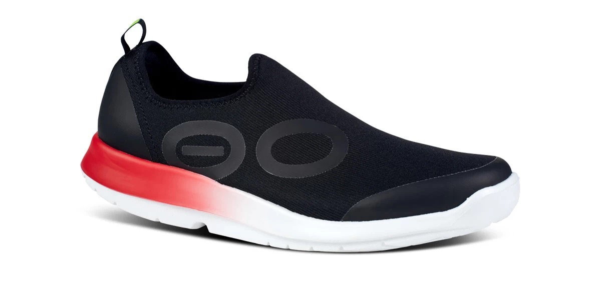 OOfos Men's OOmg Sport Low Shoe - Fire Fade 1 OOfos Men's OOmg Sport Low Shoe - Fire Fade