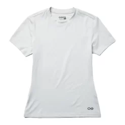 OOfos Women's COOl Down T Shirt - Light Gray Heather