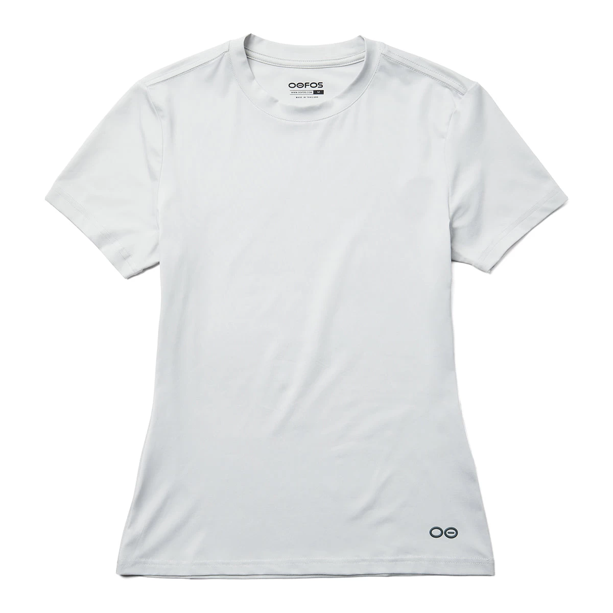 OOfos Women's COOl Down T Shirt - Light Gray Heather 1 OOfos Women's COOl Down T Shirt - Light Gray Heather