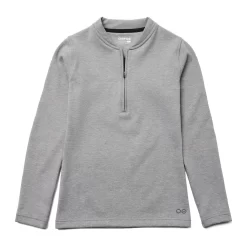 OOfos Women's COOl Down ¼ Zip - Gray Heather