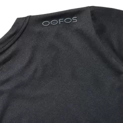 OOfos Men's COOl Down T Shirt - Dark Gray Heather -Oofos 9000DKGRYHEA Shot04