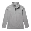 OOfos Men's COOl Down ¼ Zip - Gray Heather