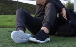 OOfos Men's OOmg Sport Low Shoe - White Black -Oofos MicrosoftTeams image 11