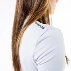 OOfos Women's COOl Down T Shirt - Light Gray Heather 8 OOfos Women's COOl Down T Shirt - Light Gray Heather -Oofos Womens WhiteT